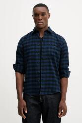 Tommy Hilfiger pamut ing galléros, sötétkék, regular, MW0MW41496 - sötétkék S