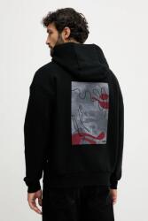 HUGO BOSS pamut melegítőfelső fekete, kapucnis, 50549682 - fekete M
