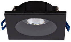 UltraLux PROOF négyzet alakú fürdőszobai spot lámpatest, fix - fekete (34668)