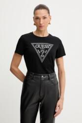 Guess pamut póló fekete, W5BI18 I3Z14 - fekete XS