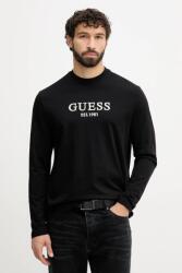 GUESS pamut hosszúujjú fekete, nyomott mintás, M5BI0S K8FQ4 - fekete XL