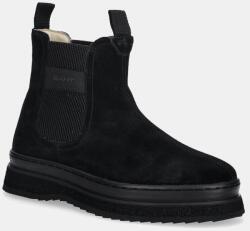 Gant magasszárú cipő velúrból Sistown fekete, platformos, 31553102 - fekete Női 42