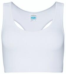 Just Cool Crop top sport pentru femei - Albă arctică | L (JC017-1000209448)