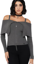 KILLSTAR дамски топ с голи рамене KILLSTAR - Dusk Empress - Grey - KSRA013926