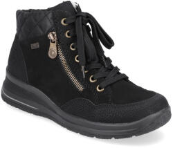 Rieker női fűzős cipzáras bakancs vízlepergető membránnal L7701-00 fekete 06599