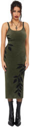 KILLSTAR Дамска рокля KILLSTAR - Grim Ferns - Khaki/Black - KSRA013901
