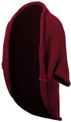 Bontis Kötött kardigán változtatható hosszúsággal - Borvörös | unisex (L497-6)