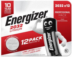 Energizer Elem gombelem CR2032 lítium 12 db/csomag, Energizer