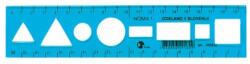 Optima Sablon vonalzó OPTIMA hajlékony kék 20cm (53068) - mystock
