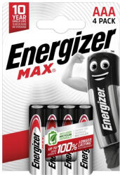 Energizer Elem AAA mikro LR03 Max 4 db/csomag, Energizer