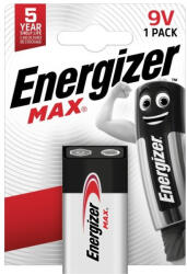 Energizer Elem 9V 6LR61 Max 1 db/csomag, Energizer