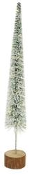  Dekoráció fenyő fa talpon, LED-es műanyag, fa 6x42, 5cm zöld (25039)