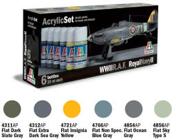 Italeri Acrylic szett: R. A. F. / ROYAL NAVY II (444AP) festék (444AP)