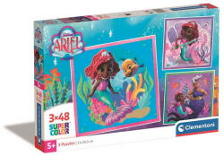 Clementoni Clementoni- 3x48 db-os SuperColor puzzle - Disney Ariel (25324) (25324)
