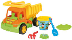 Wader : Óriás dömper, 5 részes, Homokozószettel 50 cm (65002) (65002)