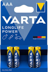 VARTA Longlife Power AAA mikró LR03 alkáli elem BL4 (4903121414)