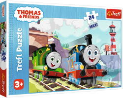 Trefl Maxi Puzzle Thomas és barátai - Thomas és Percy a pályán 24 db-os (14354) (14354)