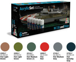 Italeri Acrylic szett: M. T. B. and SHIPS (434AP) festék (434AP) - jatekmakettcentrum