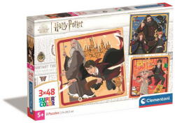 Clementoni Clementoni- 3x48 db-os SuperColor puzzle - Harry Potter (25312) (25312)