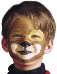  Arcfesték kiskutya (szivacs, barna, fehér, piros) (w50081) (w50081)