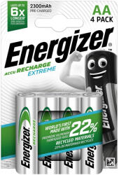 Energizer Akkumulátor AA ceruza 2300mAh Extreme 4 db/csomag, Energizer