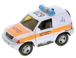  Hátrahúzós fém mentőautó nyitható ajtó fehér (131268) (131268)