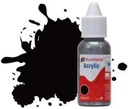 Humbrol Acrylic - Black - Satin (85) 14ml (DB0085) (DB0085)