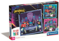 Clementoni Clementoni- 3x48 db-os SuperColor puzzle - Batwheels (25307) (25307)