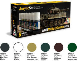 Italeri Acrylic szett: WWII MILITARY GERMAN ARMY (433AP) festék (433AP)
