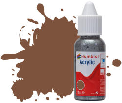 Humbrol Acrylic - Brown - Matt (186) 14ml (DB0186) (DB0186)
