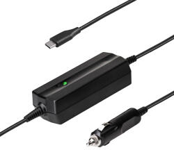 Akyga Autós töltő 12V - 24V AK-ND-83 5-20V / 3-5A 65W USB-C Power Delivery QC 3.0 cable 1, 8m (AK-ND-83)
