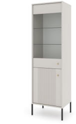  ISEO IS04 2 ajtós vitrines szekrény kasmír / fekete / arany kivitelben (wipPUISWT20KAKACZ5020)