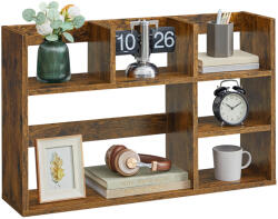 VASAGLE Asztali polc, rendszerező, rusztikus barna (LBC815B02)