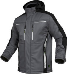 Leib Wachter Flex Szürke/Fekete Hőtükrös Téli Softshell Kabát - L (FLEXI27L)