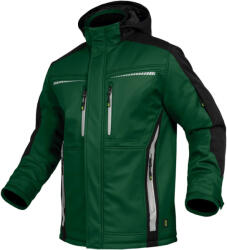 Leib Wachter Flex Zöld/Fekete Hőtükrös Téli Softshell Kabát (FLEXI21XL)