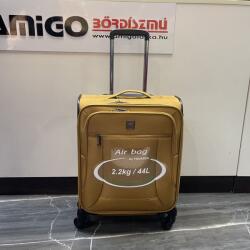Touareg mustársárga textil négykerekű kicsi bőrönd air6932