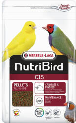 Versele-Laga | NutriBird C15 | Teljes értékű pellet eledel kanáriknak és pintyeknek - 1 kg