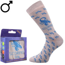 Boma Zokni ZODIAC csillagjeggyel, négyes dobozban világosszürke színű 42-46 115528 (115528)