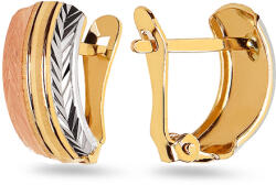 Heratis Forever Fülbevaló gravírozással, 14 K arany kombináció IZ25542RYW
