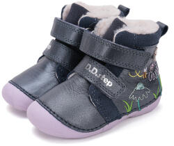 D. D. Step "első lépés" bélelt téli csizma, virágos (19-24 méret) W015-52997B (24)
