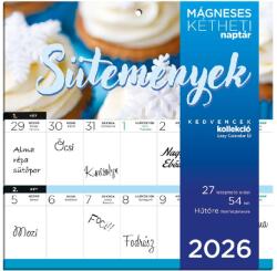Lizzy Card Hűtőmágneses naptár 2 heti 2026 Sütemények (26220499)