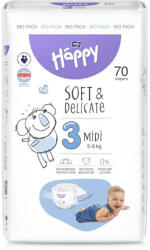 Bella pelenka Soft & Delicate (3-as) 4 - 9 kg (70 db/cs)