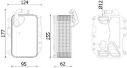 MAHLE Chladič motorového oleja MAHLE CLC 279 000S (CLC 279 000S)