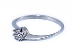 Ékszershop Köves fehérarany eljegyzési gyűrű (SZ39FA) - ekszershop - 77 520 Ft