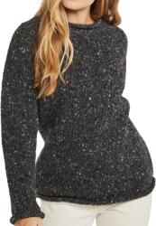 Vlnka Női gyapjúpulóver, fekete ruházat méretei S