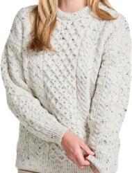 Vlnka Klasszikus mintájú női pulóver merinói gyapjúból, krémszínű ruházat méretei S