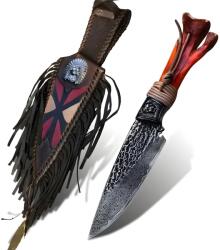 HARAHU MA-29024 damaszk vadászkés - Barna KP29024