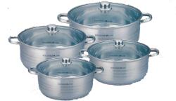 Berghome Line Rozsdamentes 8 részes lábas készlet, szett (BL-1464) - edenyshop