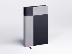 Realsystem Határidőnapló Prémium M A/5, napi krémszínű lapokkal fekete Realsystem 2026 (51990) - irodasziget