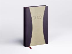 Realsystem Határidőnapló Prémium A B/5, heti krémszínű lapokkal drapp Realsystem 2026 (37089) - irodasziget